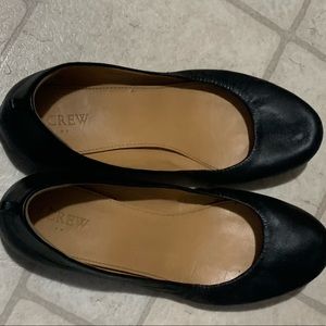 J crew black flats